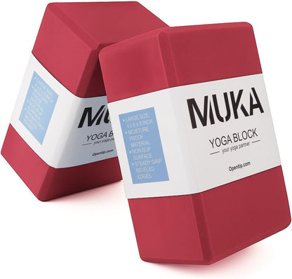 Yoga Blocks 4x6x9 Inch, High Density EVA Foam Yoga Brick for Meditation, Pilates