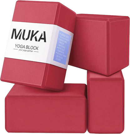 Yoga Blocks 4x6x9 Inch, High Density EVA Foam Yoga Brick for Meditation, Pilates