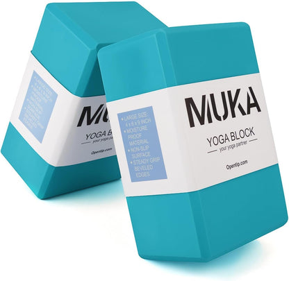 Yoga Blocks 4x6x9 Inch, High Density EVA Foam Yoga Brick for Meditation, Pilates
