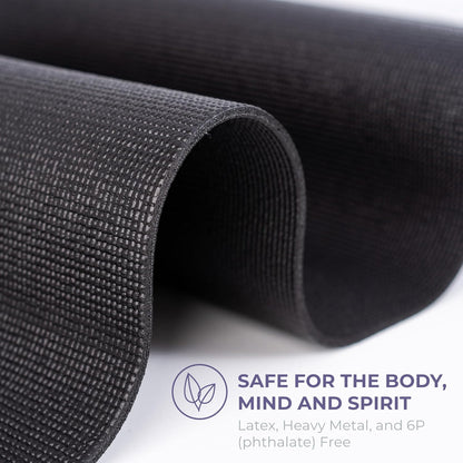 Ascend 6mm Thick Yoga Mat, 4 Pack, 72x24in | Premium Non Slip Exercise Mat for Pilates, Workout, Stretching, Fitness, Training - Gym Mat for Home and Studio
