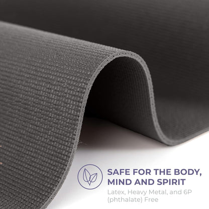 Ascend 6mm Thick Yoga Mat, 4 Pack, 72x24in | Premium Non Slip Exercise Mat for Pilates, Workout, Stretching, Fitness, Training - Gym Mat for Home and Studio