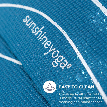 Ascend 6mm Thick Yoga Mat, 4 Pack, 72x24in | Premium Non Slip Exercise Mat for Pilates, Workout, Stretching, Fitness, Training - Gym Mat for Home and Studio