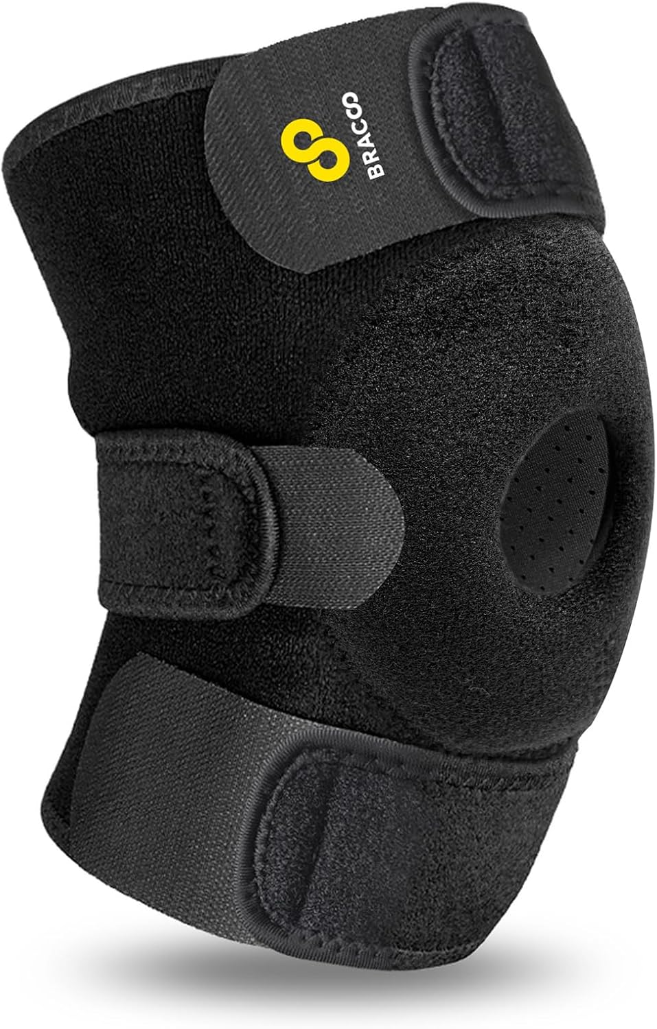 Knee Support Brace for Men Women, Adjustable Compression Sleeve Wrap Patellar Pad Tendon - Arthritis Pain, meniscus tear, Injury Recovery, Running, Workout, KS10