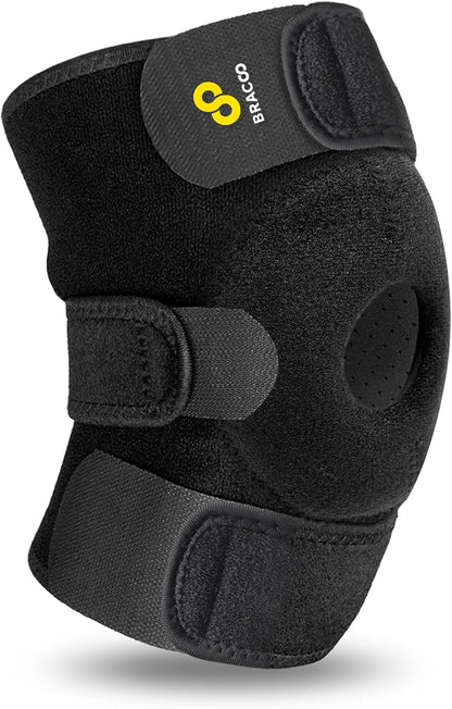 Knee Support Brace for Men Women, Adjustable Compression Sleeve Wrap Patellar Pad Tendon - Arthritis Pain, meniscus tear, Injury Recovery, Running, Workout, KS10