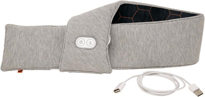Neck Wrap by Sharper Image Copper & Charcoal Infused Personal Electric Neck Heating Pad with Vibrations, 3 Heat & 3 Vibration Settings- 9 Relaxing Combinations