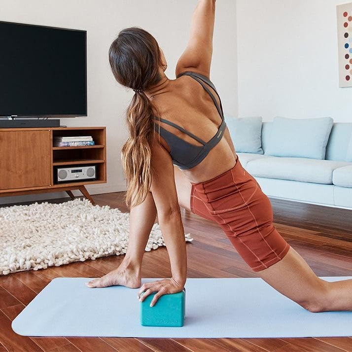 Begin Yoga Mat 68" - 5mm Cushioning | Comfortable, Lightweight & Reversible with Alignment Stripe | Budget-Friendly | 68 x 24 inches