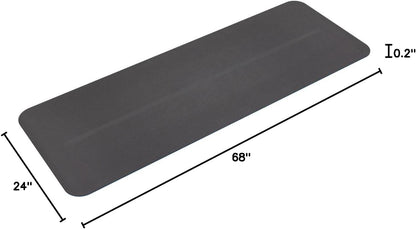 Begin Yoga Mat 68" - 5mm Cushioning | Comfortable, Lightweight & Reversible with Alignment Stripe | Budget-Friendly | 68 x 24 inches