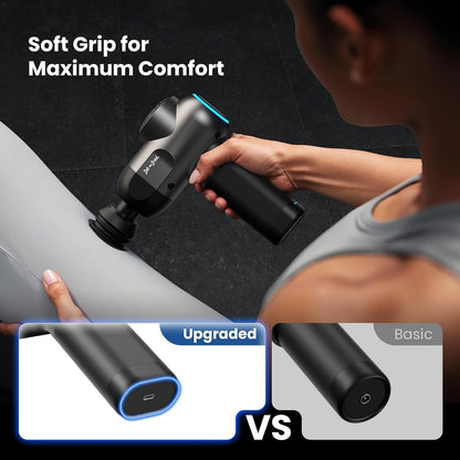 C2 Massage Gun, FSA Eligible & HSA Approved Deep Tissue Percussion Massager Gun, Muscle Massager with 5 Speeds and 5 Heads, Electric Back Massagers for Professional Athletes Home Gym
