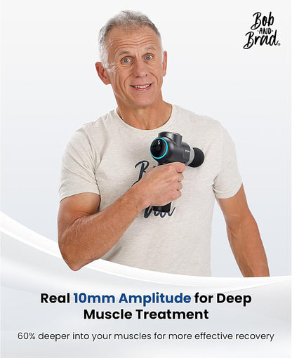 C2 Massage Gun, FSA Eligible & HSA Approved Deep Tissue Percussion Massager Gun, Muscle Massager with 5 Speeds and 5 Heads, Electric Back Massagers for Professional Athletes Home Gym