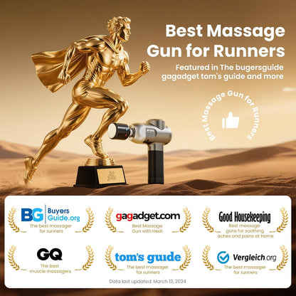 C2 Massage Gun, FSA Eligible & HSA Approved Deep Tissue Percussion Massager Gun, Muscle Massager with 5 Speeds and 5 Heads, Electric Back Massagers for Professional Athletes Home Gym