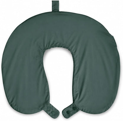 Cool Ice Silk Neck Pillow Cover, Double Snap, Fits U-Shaped Travel Pillows