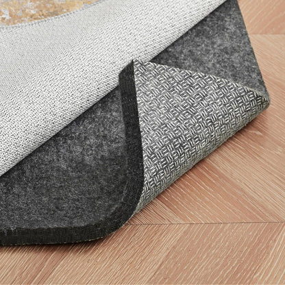 2x3 Non Slip Rug Pad Gripper, 1/4" Thick Cushioned Carpet Pads for Hardwood Floors, Felt and Silicone Backing, Under Area Rugs Anti Skid Mat Keep Rugs in Place