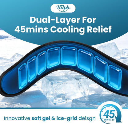 Neck Ice Pack Wrap, 45-Min Cold Therapy Ice Collar for Tonsillectomy