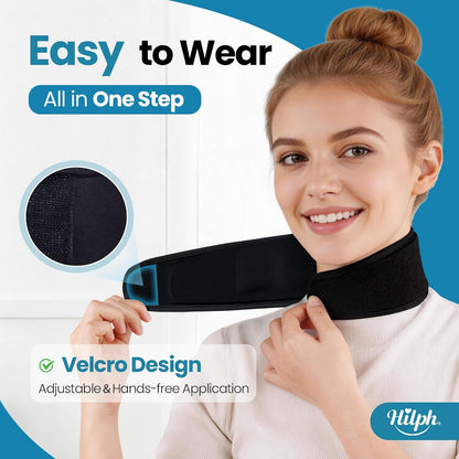 Neck Ice Pack Wrap, 45-Min Cold Therapy Ice Collar for Tonsillectomy