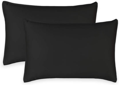 King Pillowcases - Genuine 100% Organic Viscose Derived from Bamboo, Luxuriously Soft & Cooling, Double Stitching, Envelope Closure (2 King Pillowcases, White)