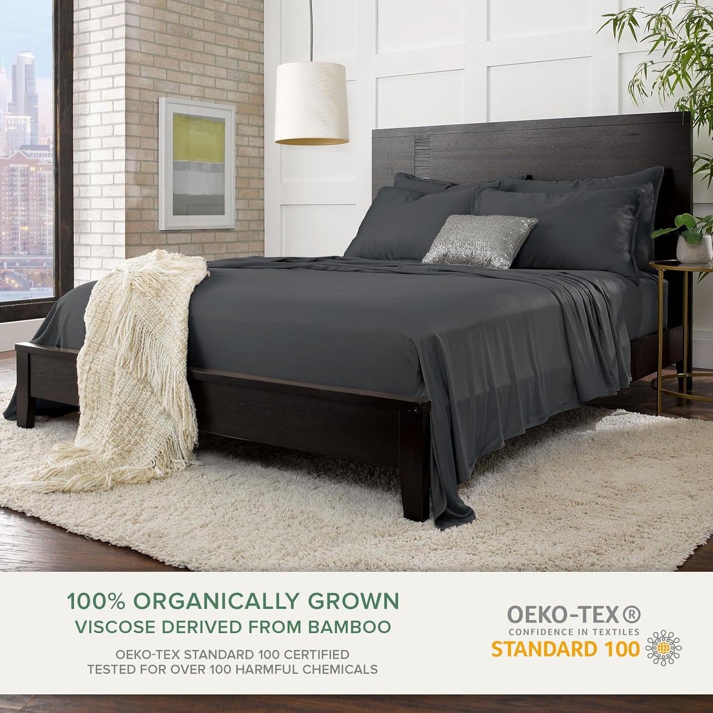 King Pillowcases - Genuine 100% Organic Viscose Derived from Bamboo, Luxuriously Soft & Cooling, Double Stitching, Envelope Closure (2 King Pillowcases, White)