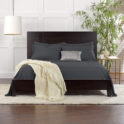 King Pillowcases - Genuine 100% Organic Viscose Derived from Bamboo, Luxuriously Soft & Cooling, Double Stitching, Envelope Closure (2 King Pillowcases, White)