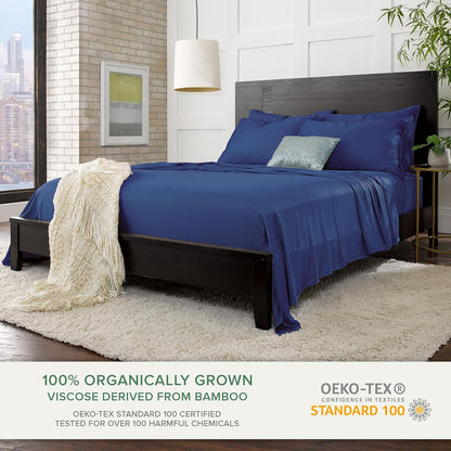 King Pillowcases - Genuine 100% Organic Viscose Derived from Bamboo, Luxuriously Soft & Cooling, Double Stitching, Envelope Closure (2 King Pillowcases, White)