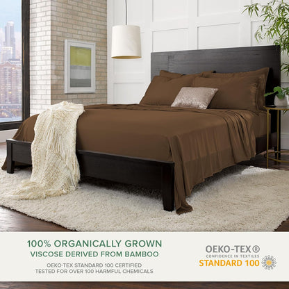 King Pillowcases - Genuine 100% Organic Viscose Derived from Bamboo, Luxuriously Soft & Cooling, Double Stitching, Envelope Closure (2 King Pillowcases, White)