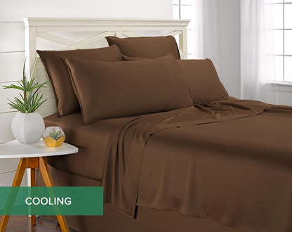 King Pillowcases - Genuine 100% Organic Viscose Derived from Bamboo, Luxuriously Soft & Cooling, Double Stitching, Envelope Closure (2 King Pillowcases, White)