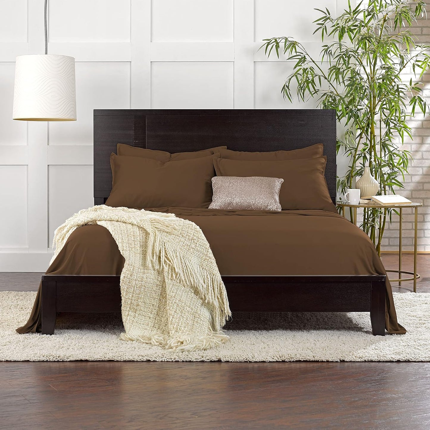 King Pillowcases - Genuine 100% Organic Viscose Derived from Bamboo, Luxuriously Soft & Cooling, Double Stitching, Envelope Closure (2 King Pillowcases, White)