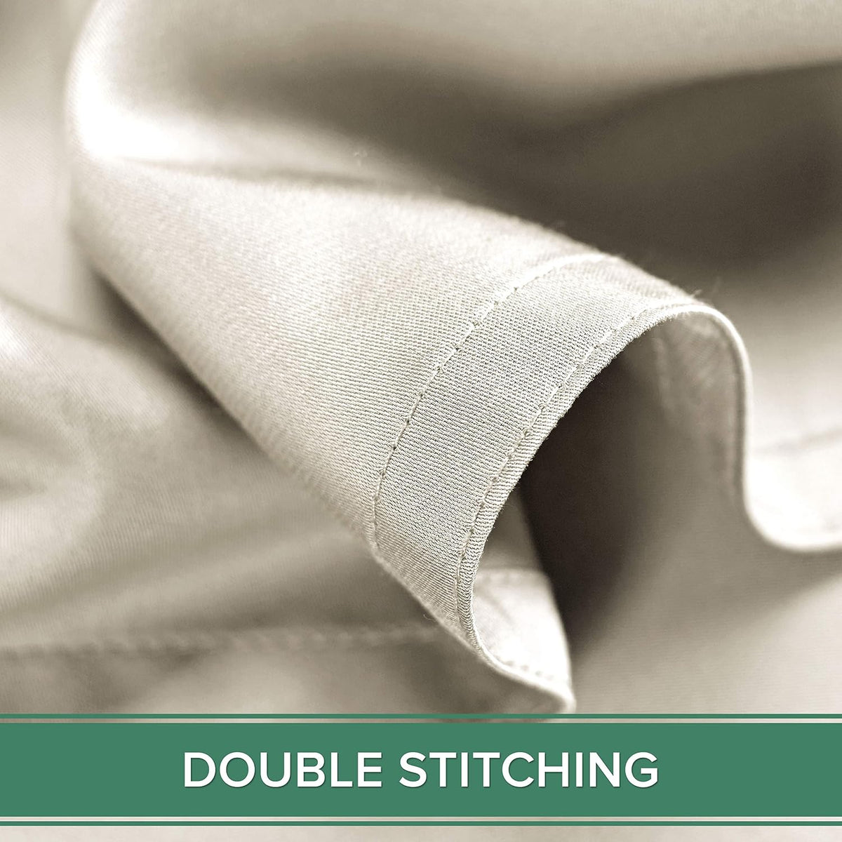 King Pillowcases - Genuine 100% Organic Viscose Derived from Bamboo, Luxuriously Soft & Cooling, Double Stitching, Envelope Closure (2 King Pillowcases, White)