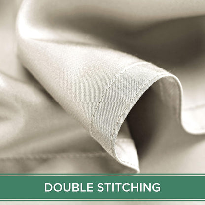 King Pillowcases - Genuine 100% Organic Viscose Derived from Bamboo, Luxuriously Soft & Cooling, Double Stitching, Envelope Closure (2 King Pillowcases, White)