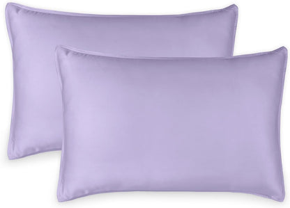 King Pillowcases - Genuine 100% Organic Viscose Derived from Bamboo, Luxuriously Soft & Cooling, Double Stitching, Envelope Closure (2 King Pillowcases, White)