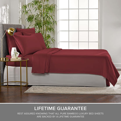 King Pillowcases - Genuine 100% Organic Viscose Derived from Bamboo, Luxuriously Soft & Cooling, Double Stitching, Envelope Closure (2 King Pillowcases, White)