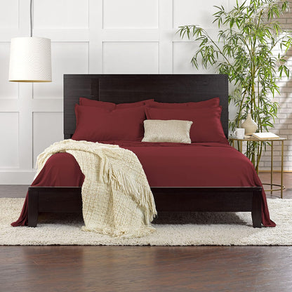 King Pillowcases - Genuine 100% Organic Viscose Derived from Bamboo, Luxuriously Soft & Cooling, Double Stitching, Envelope Closure (2 King Pillowcases, White)