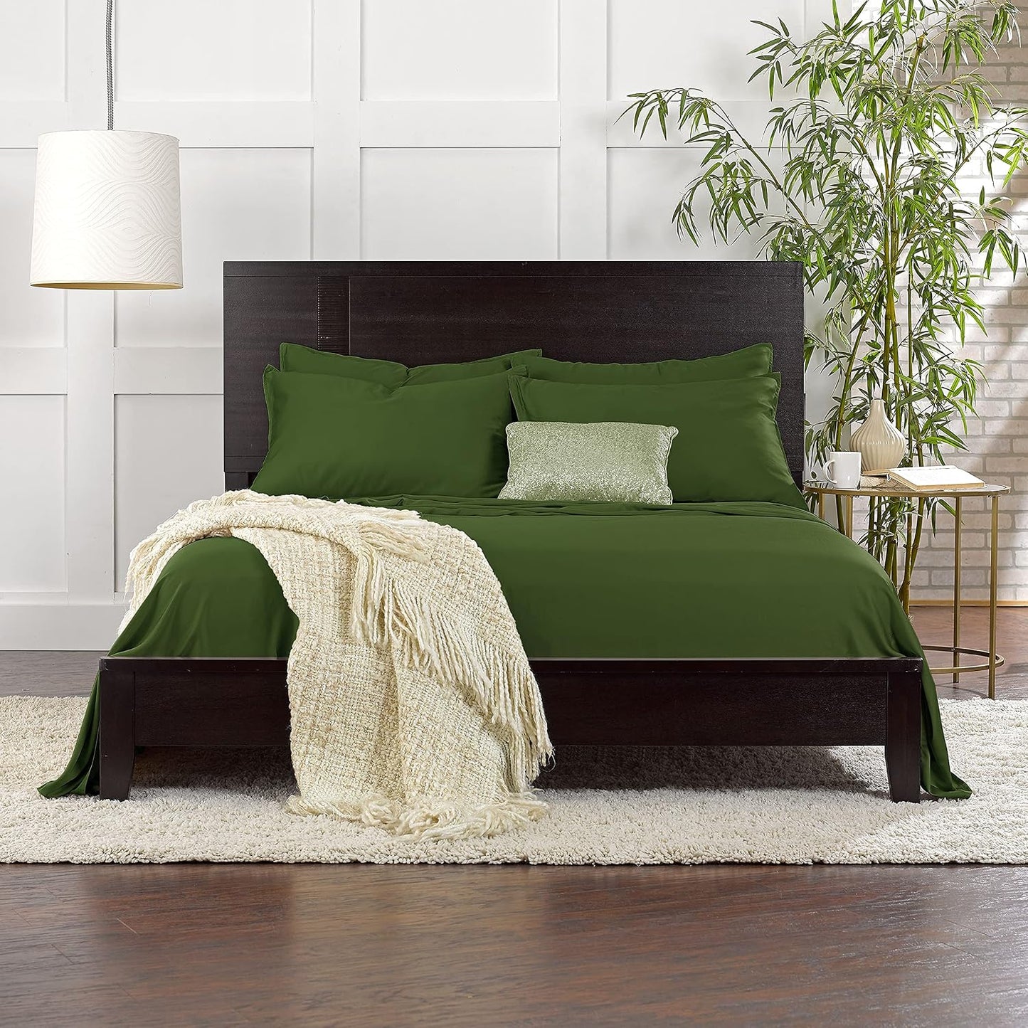 King Pillowcases - Genuine 100% Organic Viscose Derived from Bamboo, Luxuriously Soft & Cooling, Double Stitching, Envelope Closure (2 King Pillowcases, White)