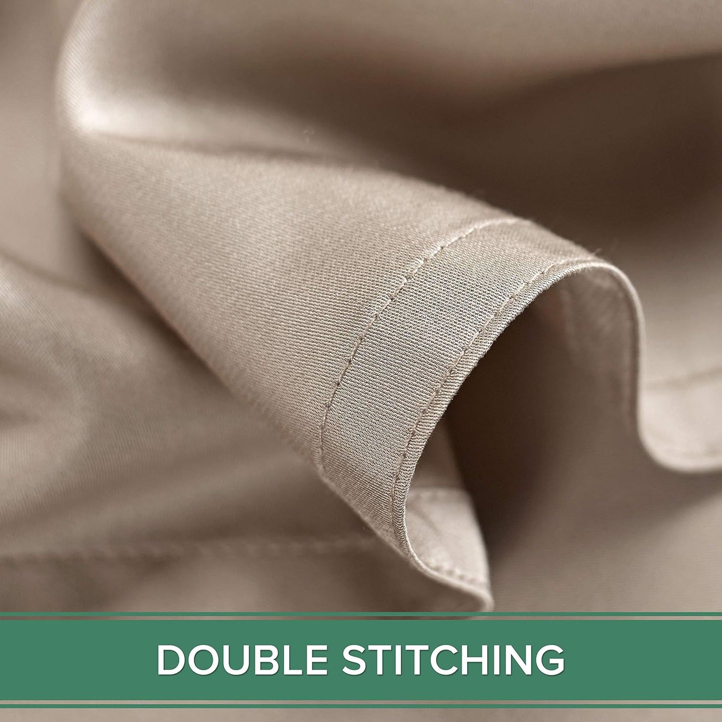 King Pillowcases - Genuine 100% Organic Viscose Derived from Bamboo, Luxuriously Soft & Cooling, Double Stitching, Envelope Closure (2 King Pillowcases, White)
