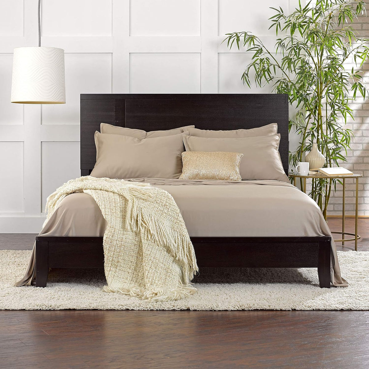 King Pillowcases - Genuine 100% Organic Viscose Derived from Bamboo, Luxuriously Soft & Cooling, Double Stitching, Envelope Closure (2 King Pillowcases, White)