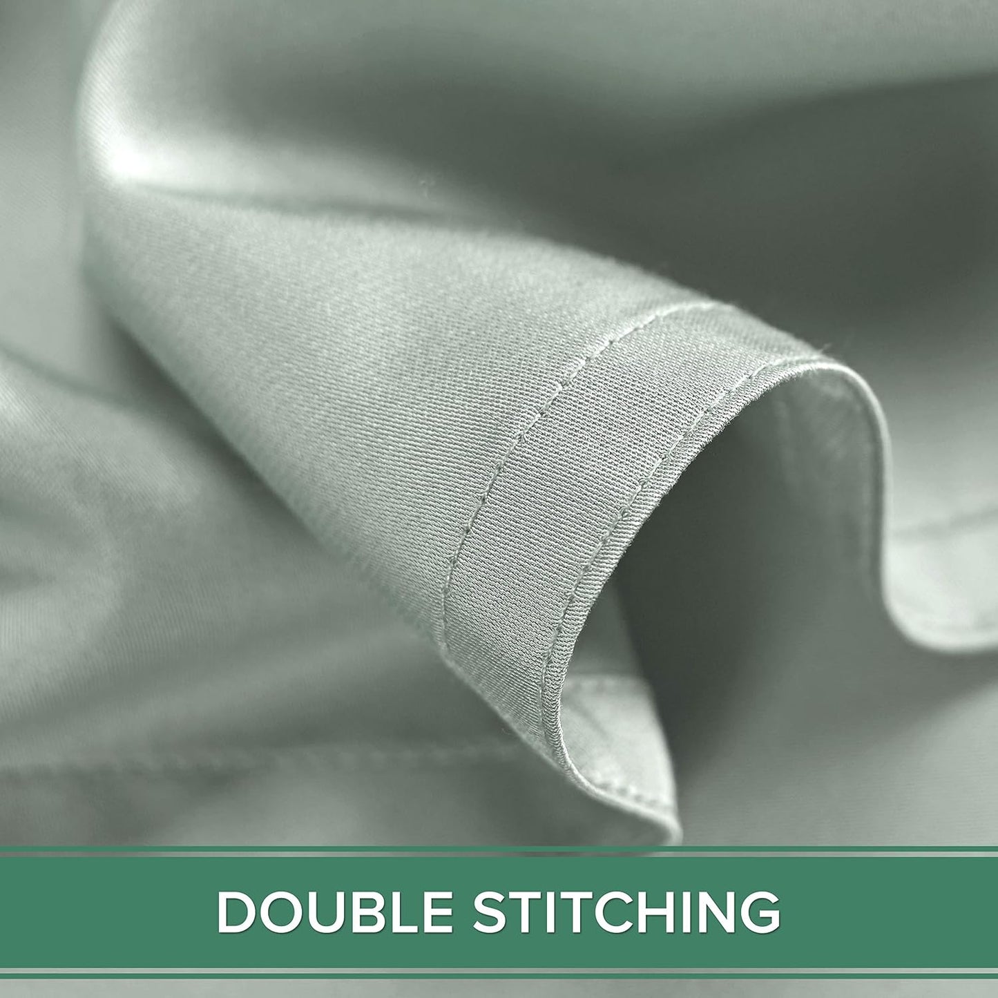 King Pillowcases - Genuine 100% Organic Viscose Derived from Bamboo, Luxuriously Soft & Cooling, Double Stitching, Envelope Closure (2 King Pillowcases, White)