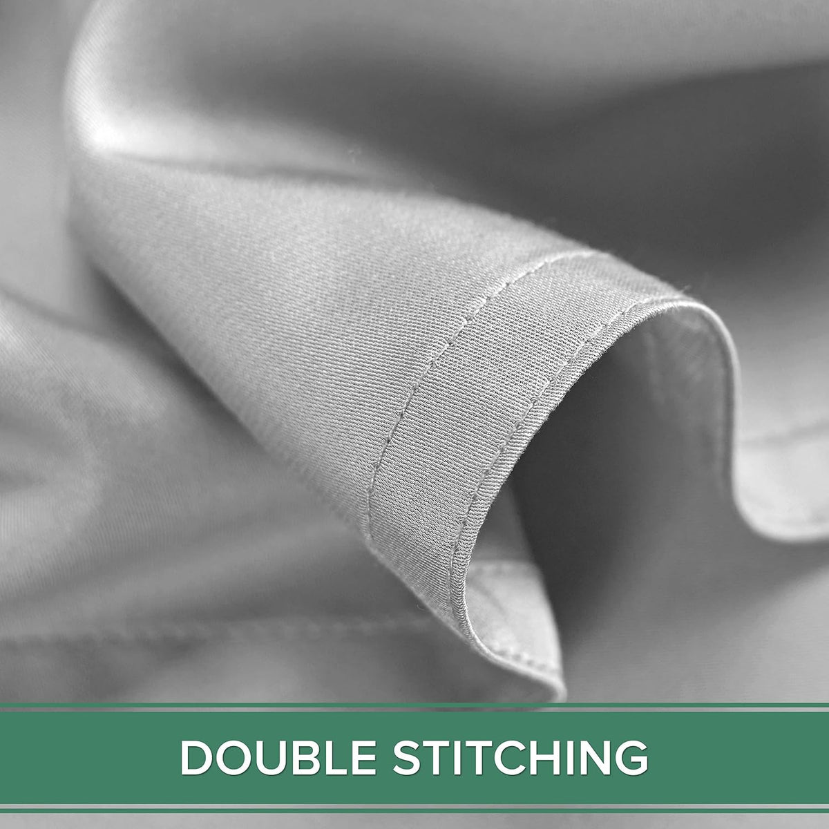 King Pillowcases - Genuine 100% Organic Viscose Derived from Bamboo, Luxuriously Soft & Cooling, Double Stitching, Envelope Closure (2 King Pillowcases, White)
