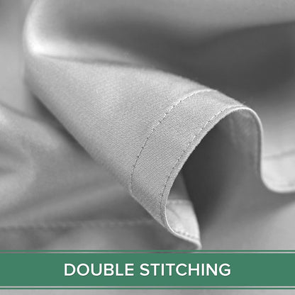King Pillowcases - Genuine 100% Organic Viscose Derived from Bamboo, Luxuriously Soft & Cooling, Double Stitching, Envelope Closure (2 King Pillowcases, White)