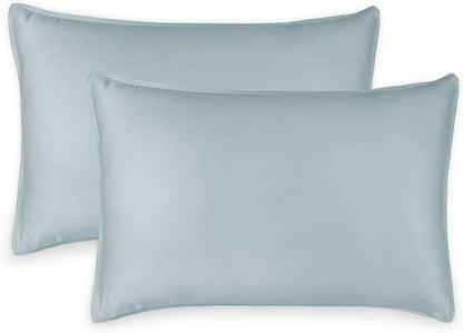 King Pillowcases - Genuine 100% Organic Viscose Derived from Bamboo, Luxuriously Soft & Cooling, Double Stitching, Envelope Closure (2 King Pillowcases, White)