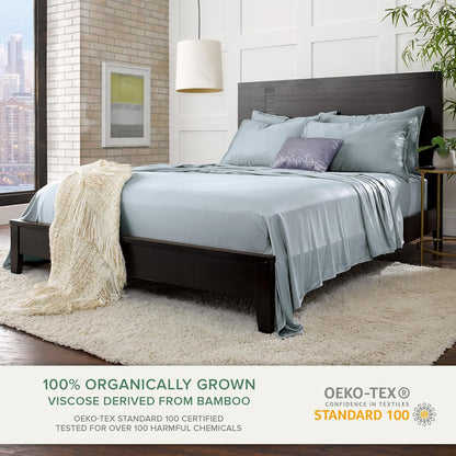 King Pillowcases - Genuine 100% Organic Viscose Derived from Bamboo, Luxuriously Soft & Cooling, Double Stitching, Envelope Closure (2 King Pillowcases, White)