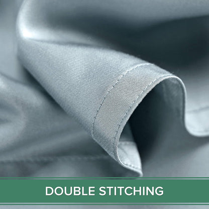 King Pillowcases - Genuine 100% Organic Viscose Derived from Bamboo, Luxuriously Soft & Cooling, Double Stitching, Envelope Closure (2 King Pillowcases, White)