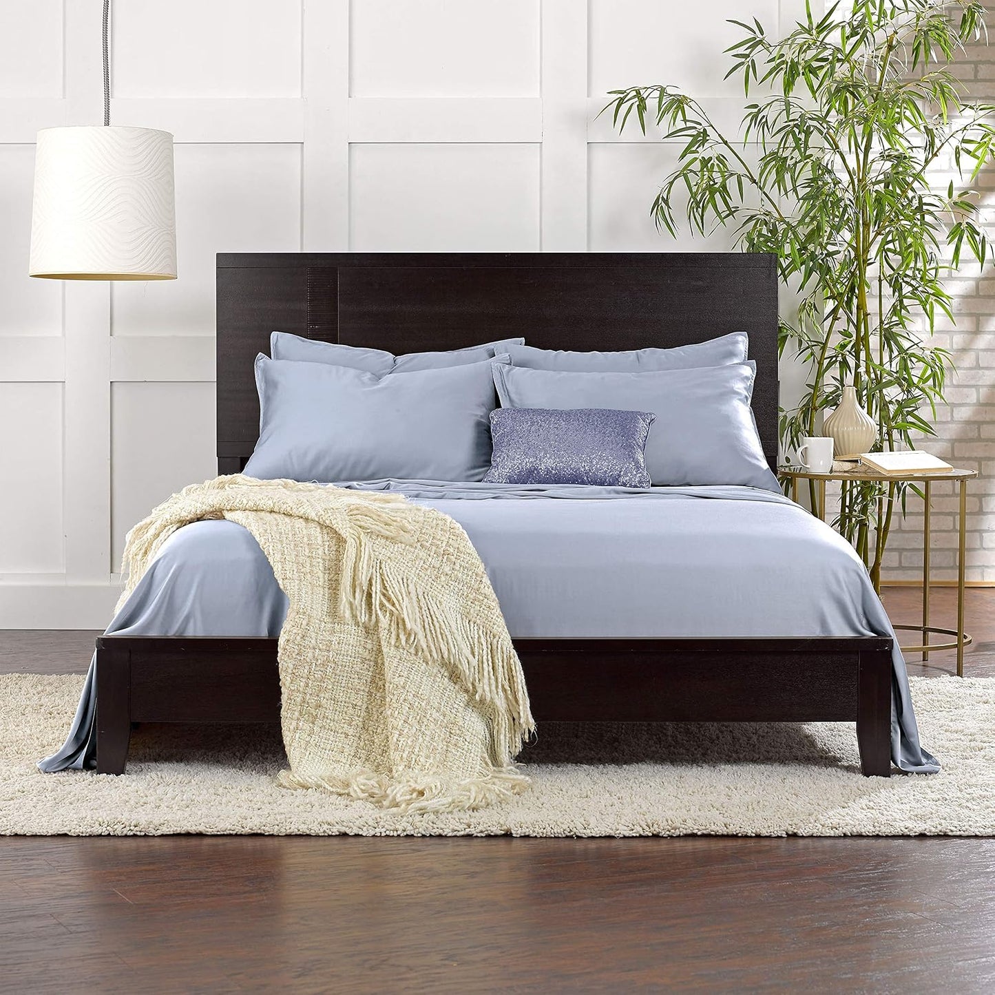 King Pillowcases - Genuine 100% Organic Viscose Derived from Bamboo, Luxuriously Soft & Cooling, Double Stitching, Envelope Closure (2 King Pillowcases, White)