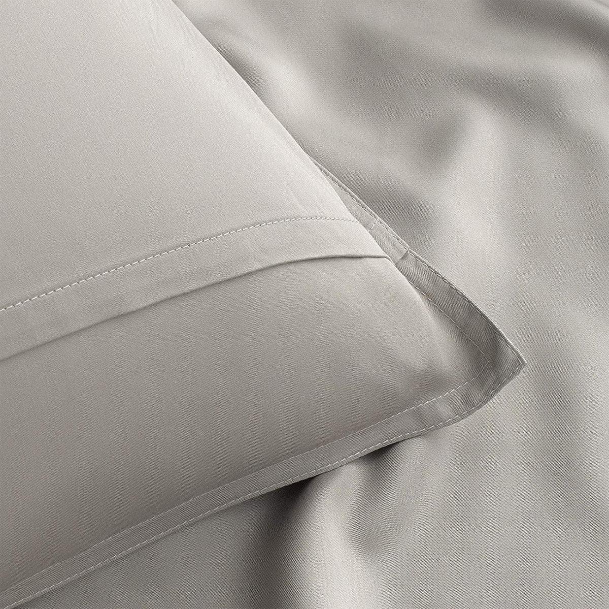 King Pillowcases - Genuine 100% Organic Viscose Derived from Bamboo, Luxuriously Soft & Cooling, Double Stitching, Envelope Closure (2 King Pillowcases, White)
