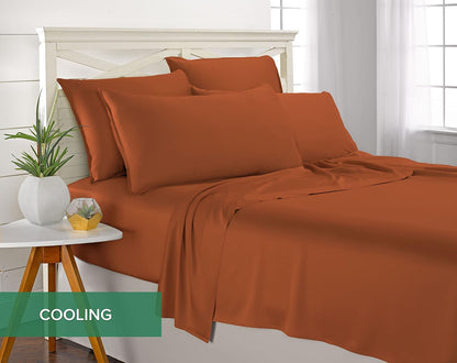 King Pillowcases - Genuine 100% Organic Viscose Derived from Bamboo, Luxuriously Soft & Cooling, Double Stitching, Envelope Closure (2 King Pillowcases, White)