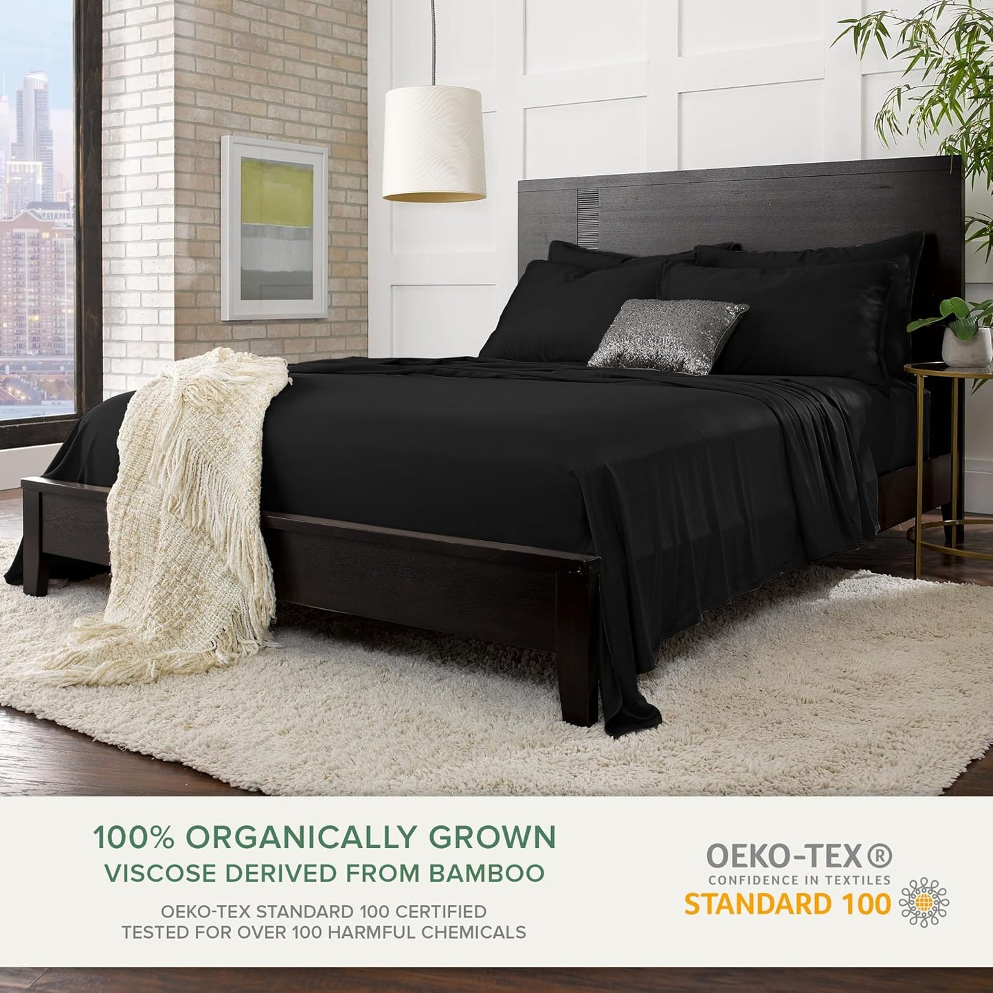 King Pillowcases - Genuine 100% Organic Viscose Derived from Bamboo, Luxuriously Soft & Cooling, Double Stitching, Envelope Closure (2 King Pillowcases, White)