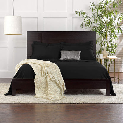 King Pillowcases - Genuine 100% Organic Viscose Derived from Bamboo, Luxuriously Soft & Cooling, Double Stitching, Envelope Closure (2 King Pillowcases, White)