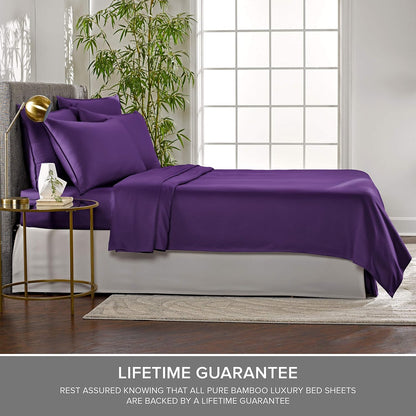 King Pillowcases - Genuine 100% Organic Viscose Derived from Bamboo, Luxuriously Soft & Cooling, Double Stitching, Envelope Closure (2 King Pillowcases, White)