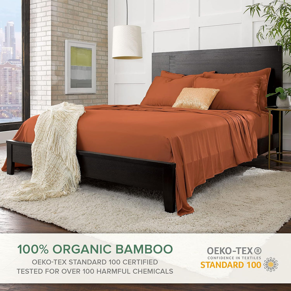 King Pillowcases - Genuine 100% Organic Viscose Derived from Bamboo, Luxuriously Soft & Cooling, Double Stitching, Envelope Closure (2 King Pillowcases, White)