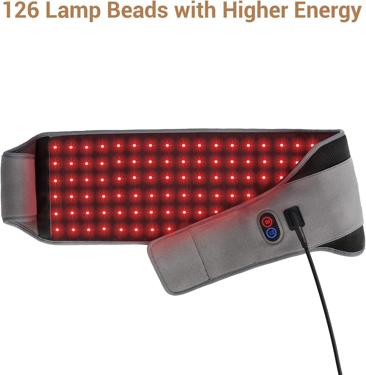 Red Light Belt with 126 LEDs, 660nm & 850nm, 22W(Corded)