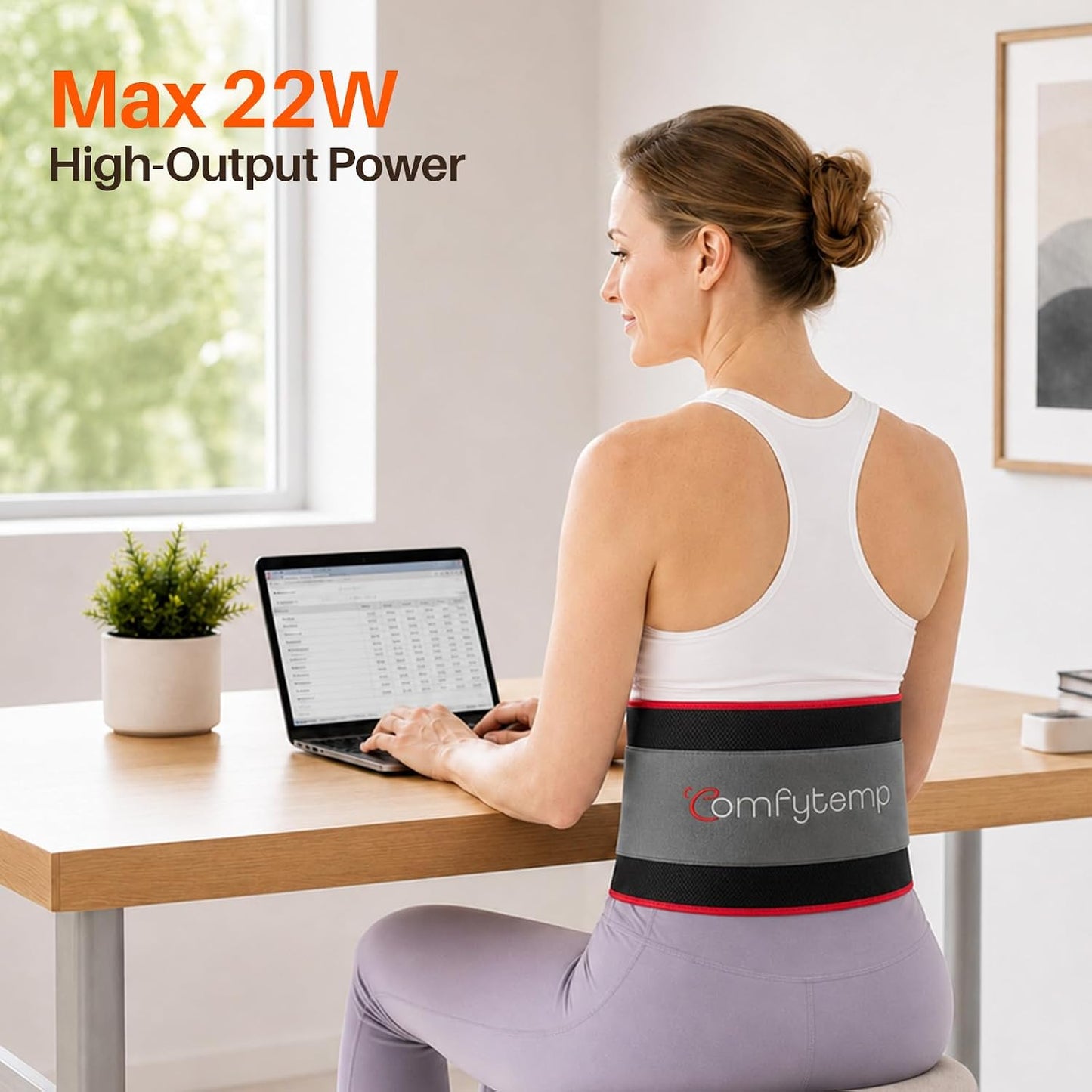 Red Light Belt with 126 LEDs, 660nm & 850nm, 22W(Corded)