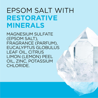 Epsom Salt Magnesium Soak, Restorative Minerals with Magnesium, Potassium & Zinc, 3 lbs