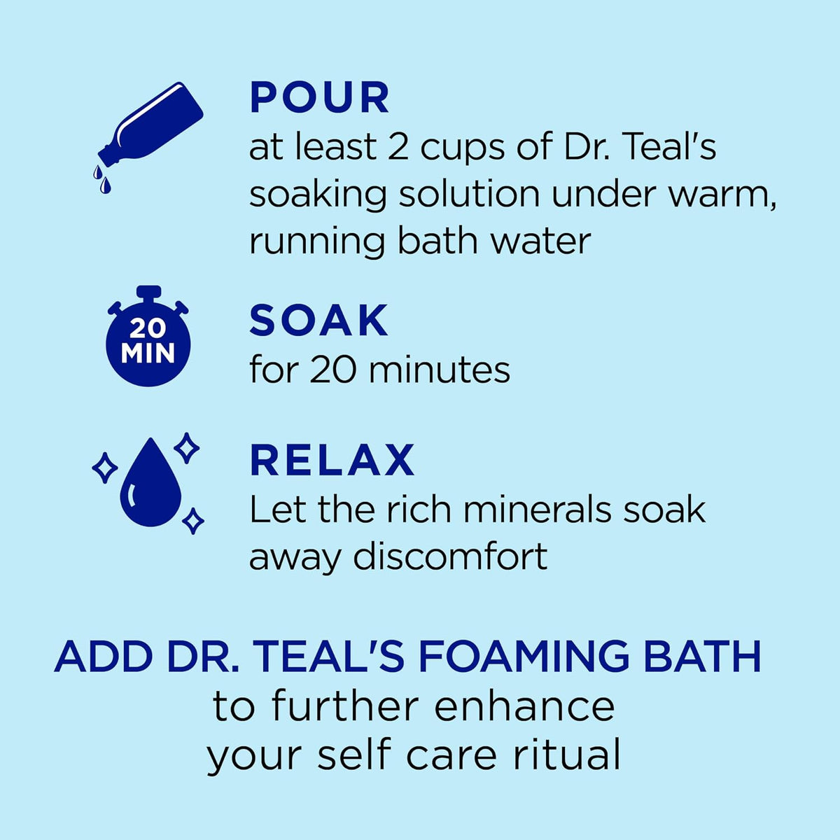 Epsom Salt Magnesium Soak, Restorative Minerals with Magnesium, Potassium & Zinc, 3 lbs